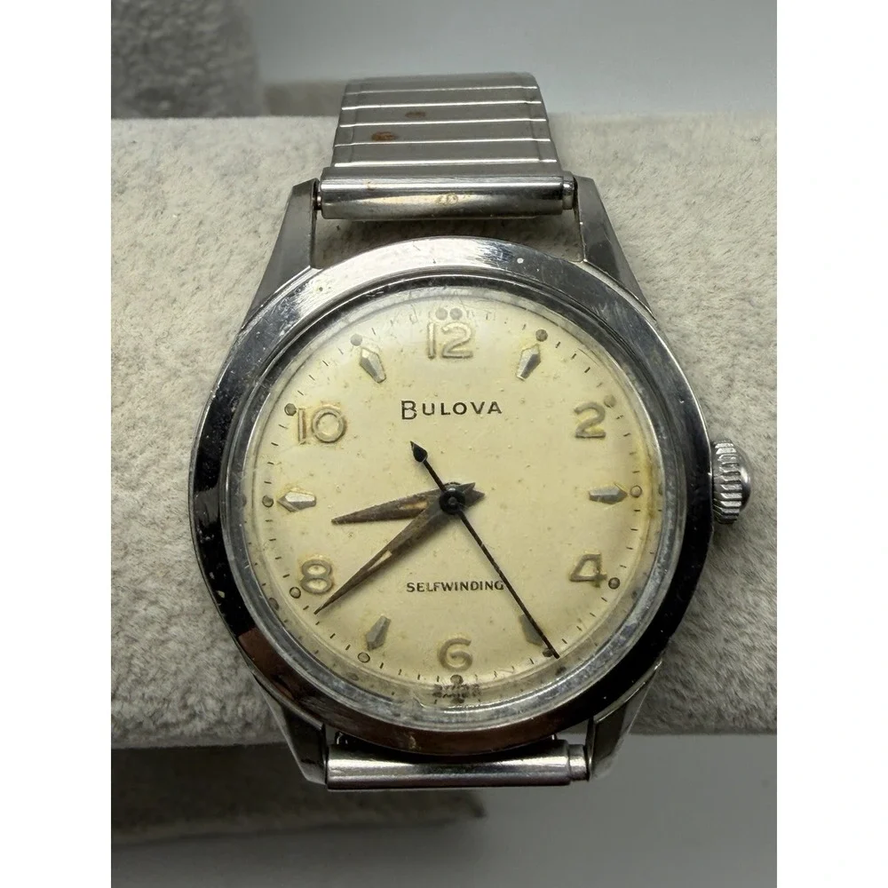 Bulova Selfwinding Automatic Working Mens Watch Vintage 33MM 6.5